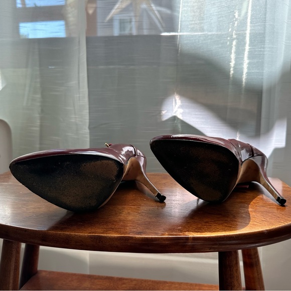 Rare Agent Provocateur Burgundy Patent Leather Mary Jane Heels 39 8 8.5 - Picture 5 of 6